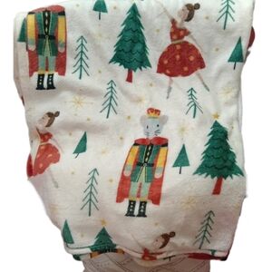 Festive Ballet and Nutcracker Throw Blanket